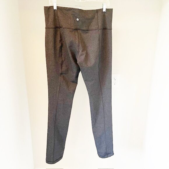Lululemon Womens Charcoal Straight Leg Yoga Exercise Pants, Size 12 - Picture 2 of 4